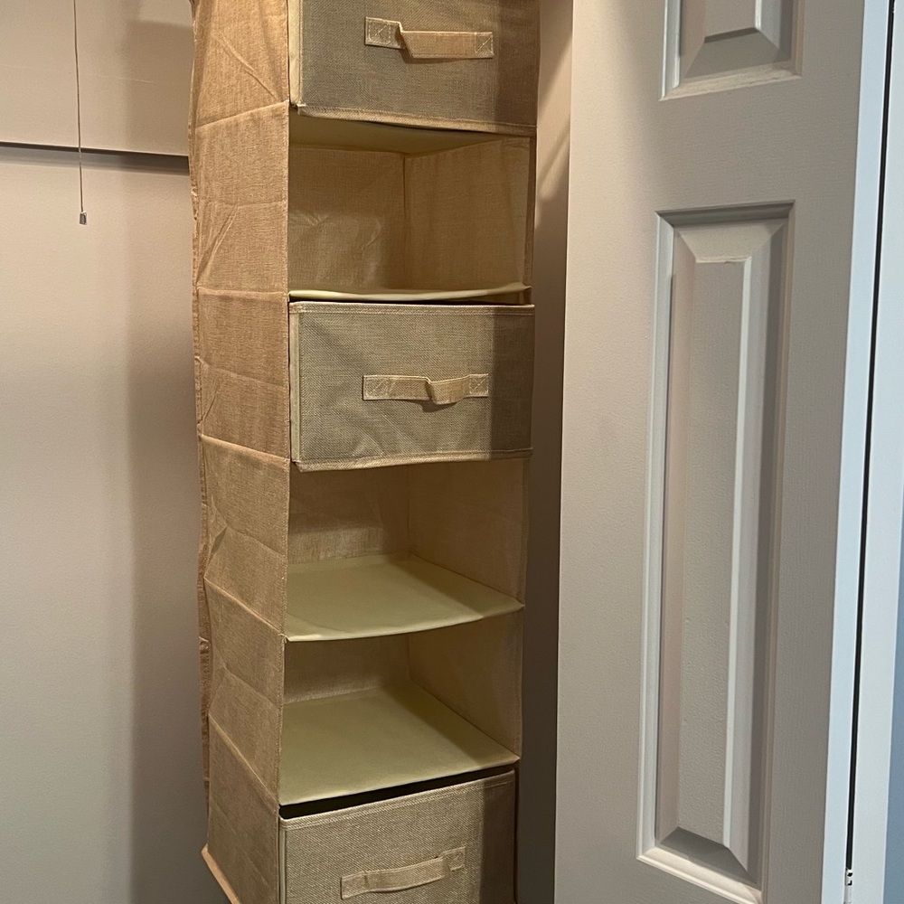 Pipishell Hanging Closet Organizer beige